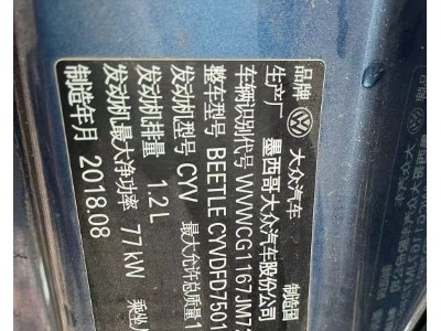 19年大众甲壳虫小型车