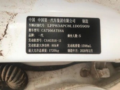 20年奔腾奔腾T33小型车