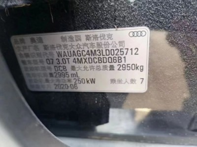 20年奥迪奥迪Q7中型车