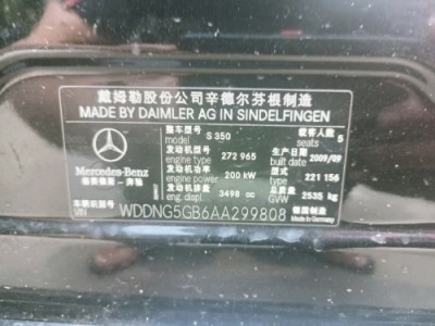 09年奔驰奔驰S级小型车