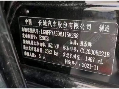 21年长城坦克300SUV