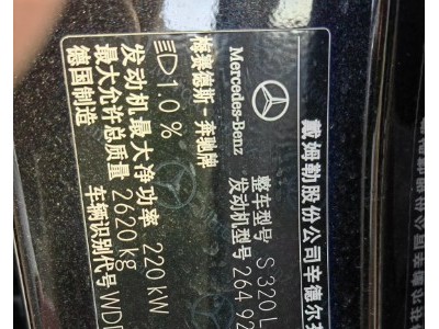 19年奔驰奔驰S级中型车