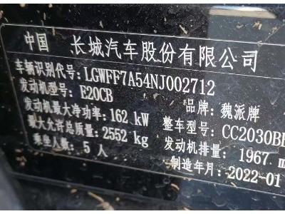 22年长城坦克300SUV