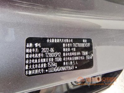 22年哪吒汽车V中型车