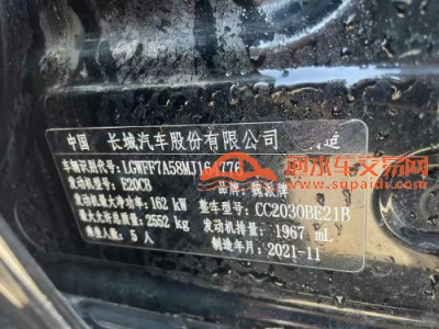 21年长城坦克SUV